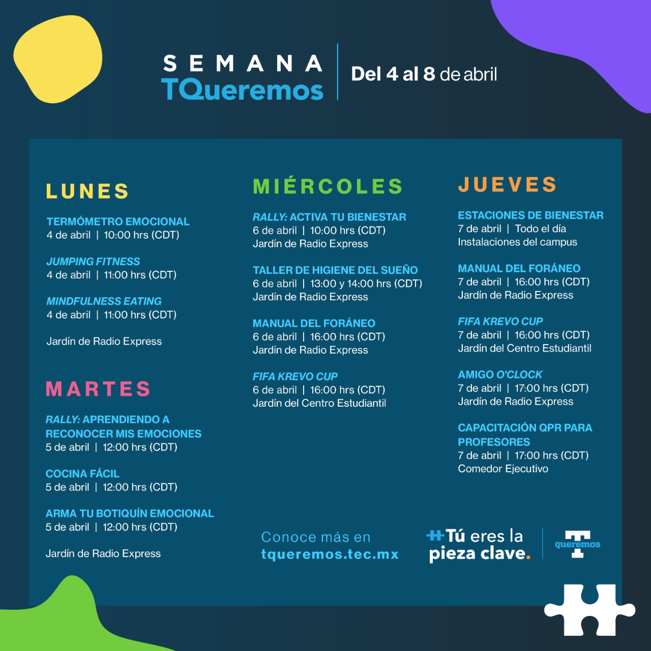 Agenda Semanal Hidalgo